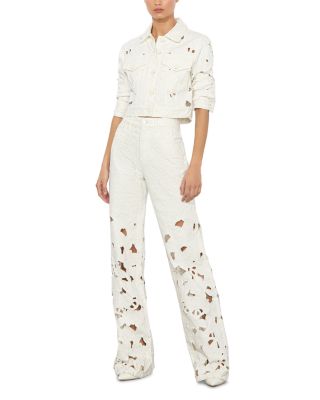 Chloe Embroidered Eyelet Jacket 