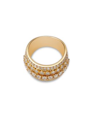 Fine Collection Diamond Multirow Ring in 14K Yellow Gold, 2.0 tcw