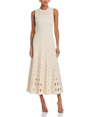 flare knit dress Cross Over V Neck Flare Sleeve Knit Dress – W.T.I. Design main image 1