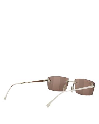 First Crystal Rectangle Sunglasses, 54mm