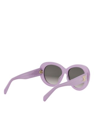 Triomphe Black Butterfly Sunglasses, 55mm