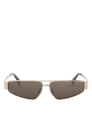 Metal Triomphe Geometric Sunglasses, 59mm