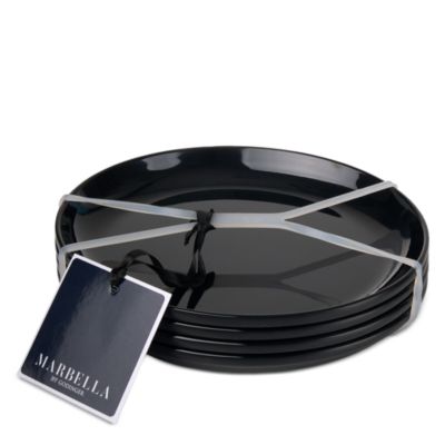 Marbella Melamine Stackable Appetizer Plate, Set of 4