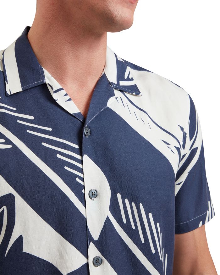 Ted Baker Heukels Relaxed Fit Fish Shirt