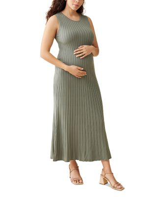 Knit Maternity Maxi Dress
