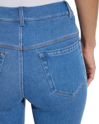 Yori Eyelet Straight Denim Leggings