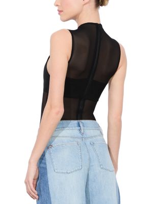 Bandeau Trim Mesh Bodysuit 