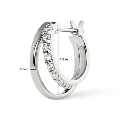 Toda Silver Double Hoop Earrings