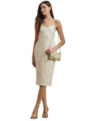 Ralph Lauren - Embroidered Sleeveless Cocktail Dress