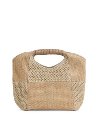 Rosalie Raffia Double Handle Clutch