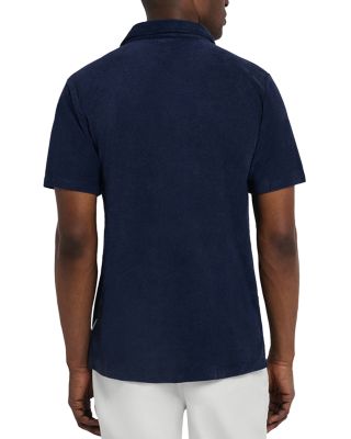 Terry Open Collar Polo Shirt