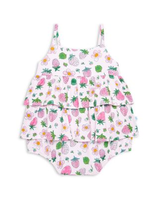 Posh Peanut - Girls' Kyra Tiered Ruffle Bubble Romper - Baby