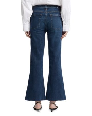 Dojo Mid Rise Cropped Flare Jeans in Yuma