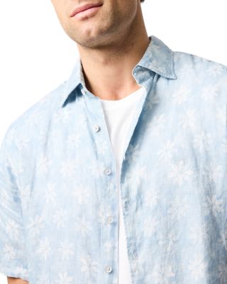 Belleknowes Regular Fit Short Sleeve Linen Shirt 