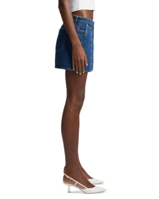 Milly Studded Denim Skirt