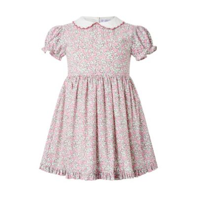 Rachel Riley - Girls' Scalloped Collar Floral Dress - Little Kid, Big Kid