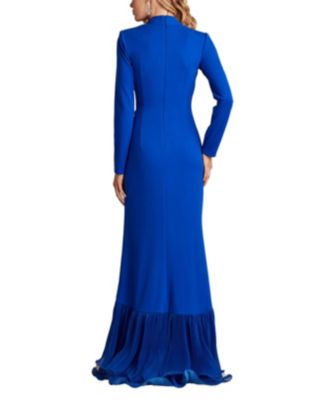 （US発）TADASHI SHOJI Maloneカスケード ラッフル ガウン Malone Cascading Ruffle Gown | Tadashi Shoji