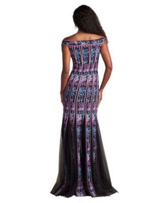 Weston Floral Ribbon and Tulle Gown