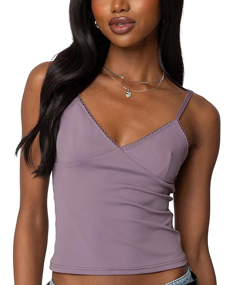 Edikted Violeta V-neck Camisole In Mauve
