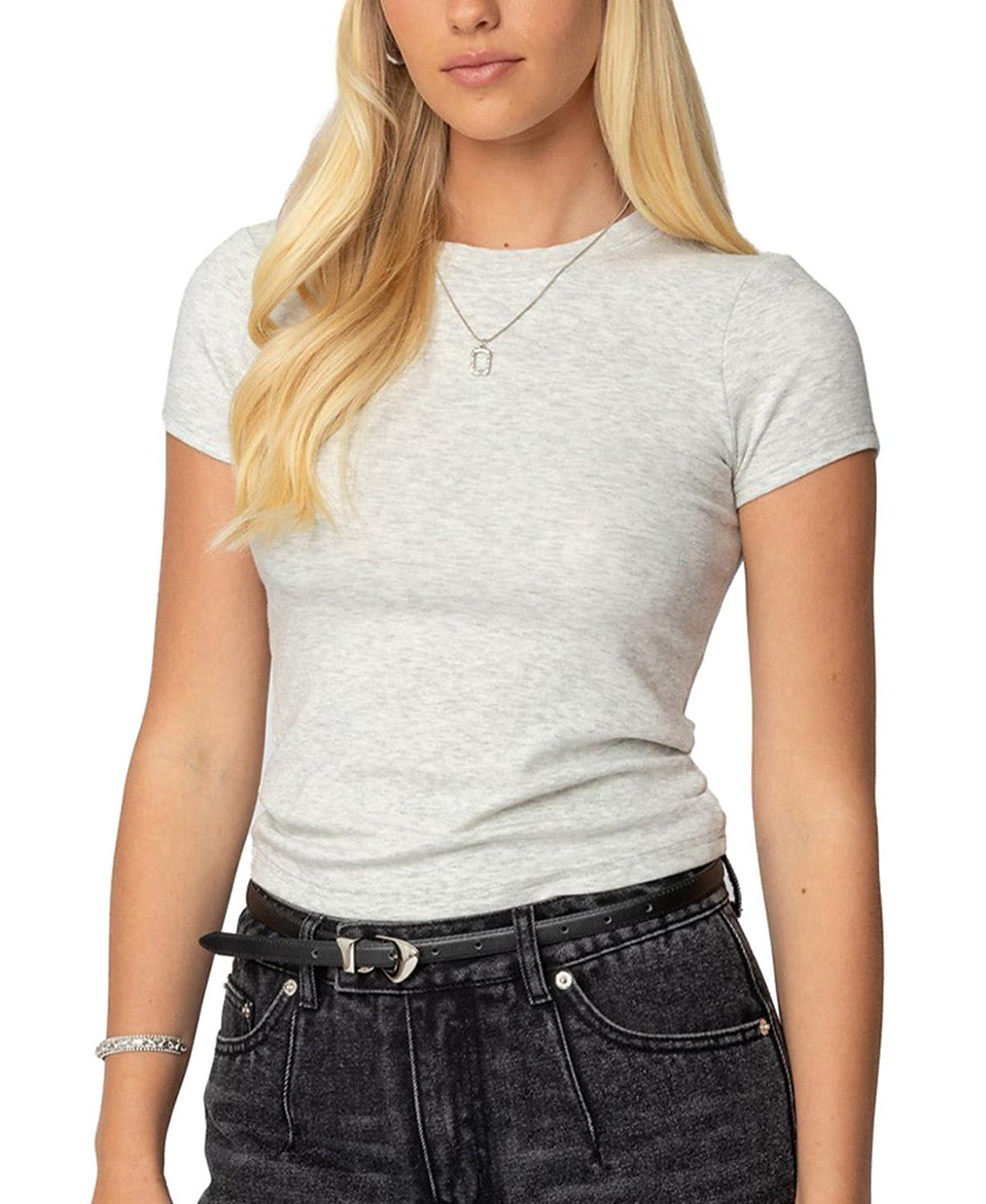 Edikted Daphney Ribbed T-Shirt