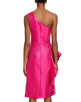 Jacquard One Shoulder Dress