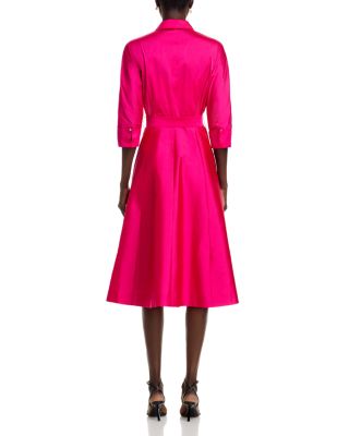 Taffeta Shirt Dress