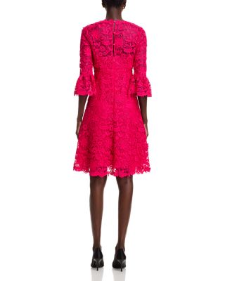 Crochet Lace 3D Floral Dress
