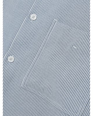 Sensei Short Sleeved Striped Seersucker Regular Fit Shirt  