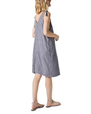 Halston Stripe Cotton Dress
