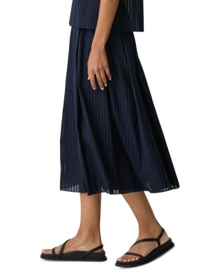 Pleated Midi Skirt