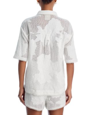 White Flower Shirt & Shorts