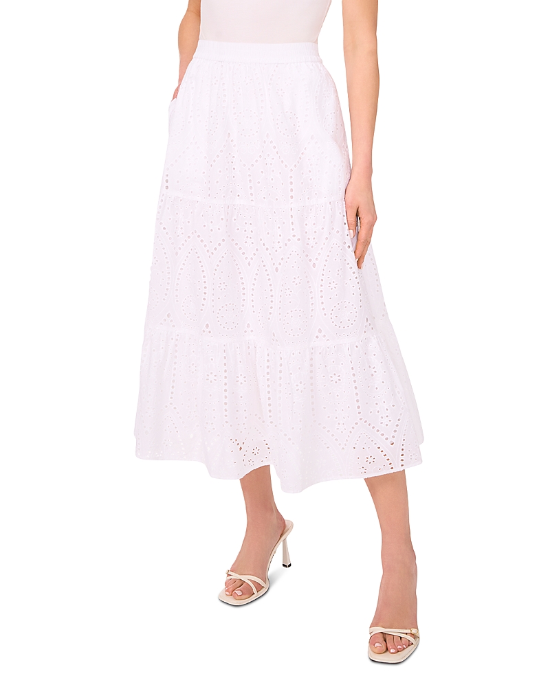 CeCe Tiered Circle Midi Skirt