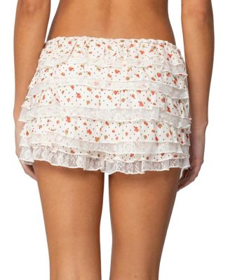 Berry & Dot Lacey Ruffled Shorts