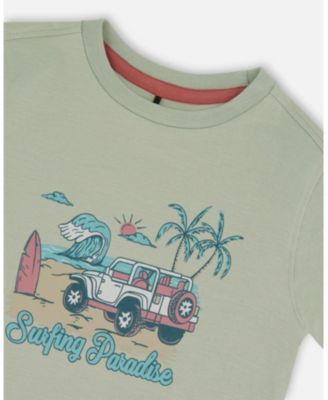 Boys' Short Sleeve Organic Cotton Graphic Tee - Baby