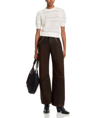 Crochet Pointelle Sweater - Exclusive