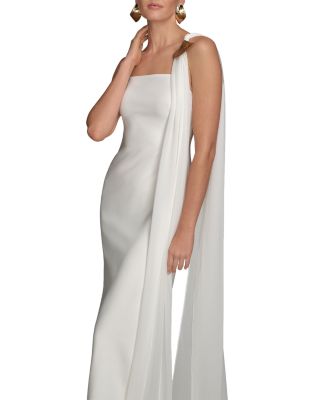donna karan white dress Women's Floral-Jacquard Midi Shirt in Cream White, Size 8 Discover a unique and flattering fit with an inside wrap button detail on this short dress from Donna Karan New York 80s Donna Karan Vintage Pearlescent