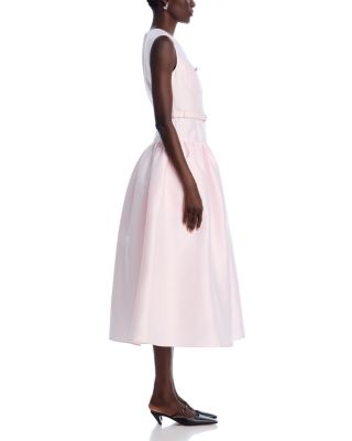 Pink Taffeta Midi Dress