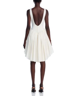 High Neck Bubble Skirt Dress