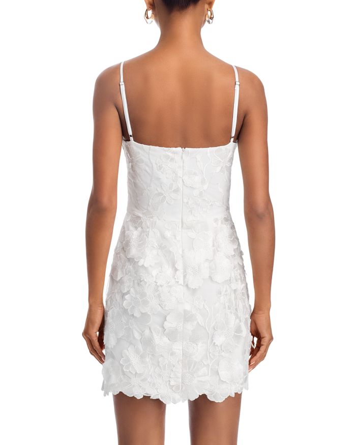 3D Flower Spaghetti Strap Mini Dress - Exclusive