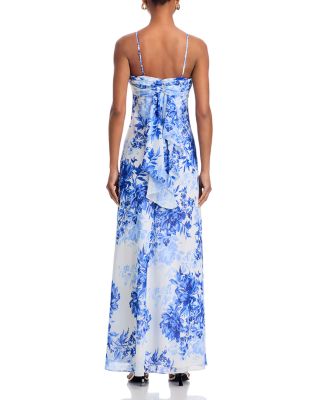 Printed Spaghetti Strap Maxi Dress - Exclusive