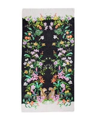 Floral Leo Luxe Silk Scarf