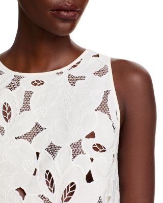 Berodi Broderie Anglaise Sleeveless Lace Top