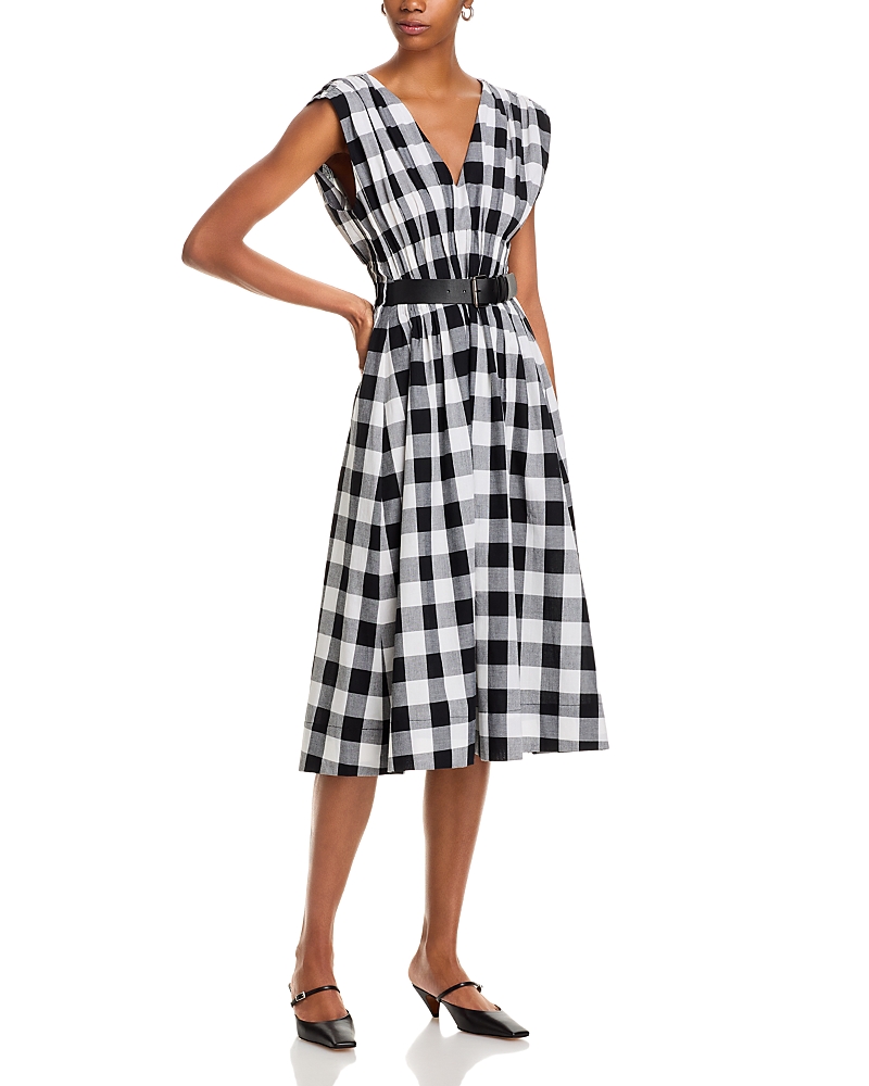 Sea Neci Gingham Belted Tank Dress