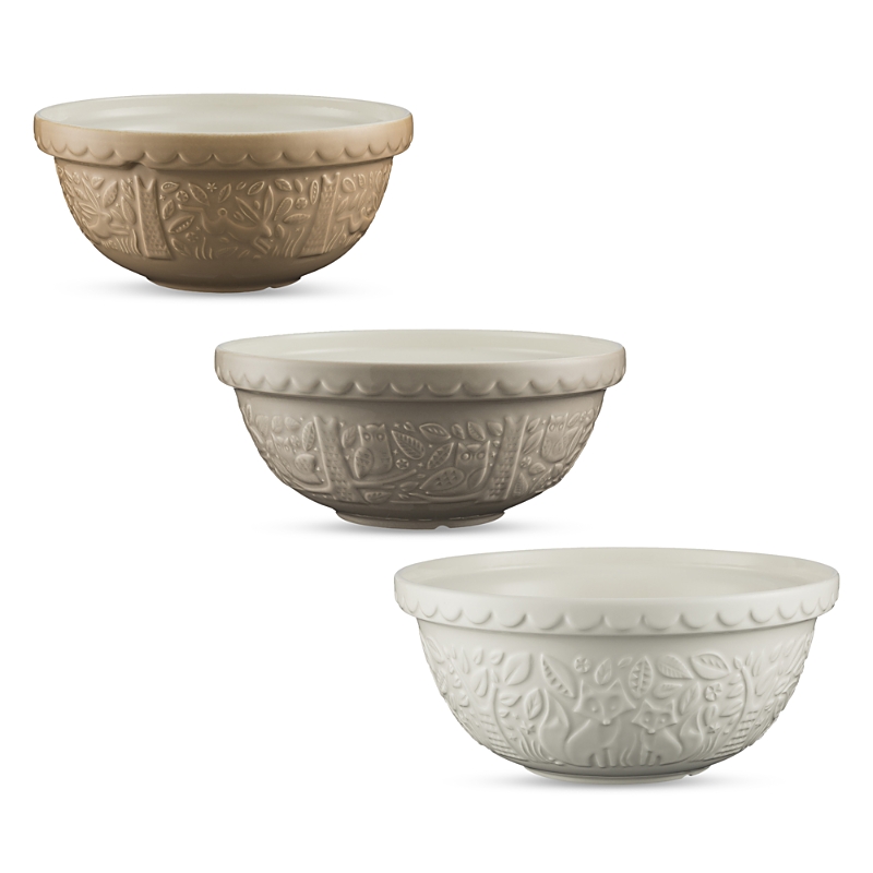Mason Cash In The Forest Mixing Bowl Set In Cane Stone Cream