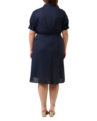 Plus Esther Belted Shirt Dress