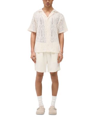 Crochet Regular Fit Camp Shirt