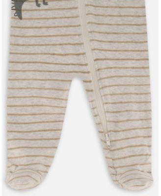 Boys' Printed Organic Cotton One-Piece Pajama - Baby