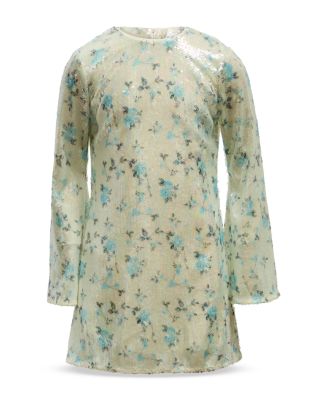 Bardot - Girls' Marta Sequin Floral Mini Dress - Little Kid, Big Kid