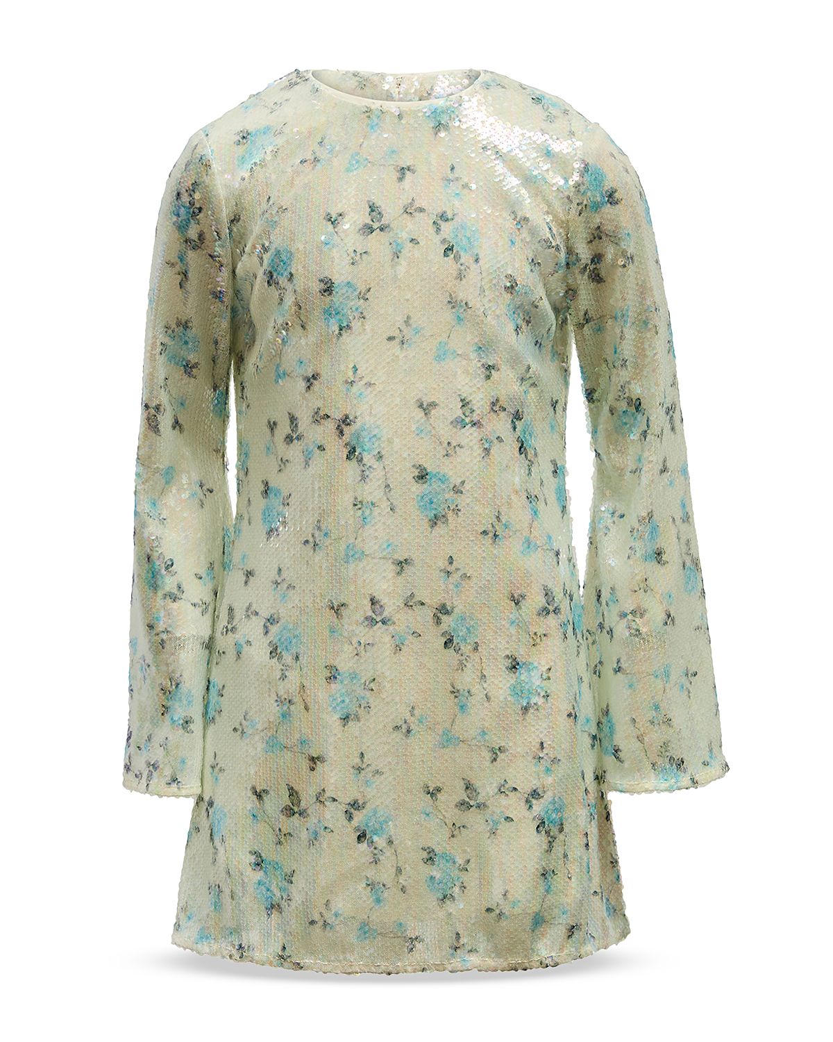 Bardot Girls' Marta Sequin Floral Mini Dress - Little Kid, Big Kid