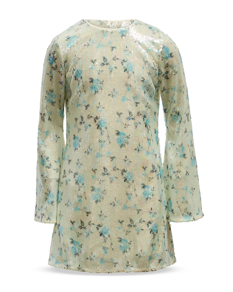 Bardot Girls' Marta Sequin Floral Mini Dress - Little Kid, Big Kid